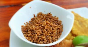 arroz con coco frito