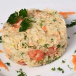 Arroz con Arveja y Salmón