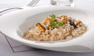 Arroz con Mejillones y Puerros