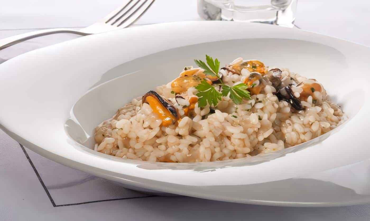 Arroz con Mejillones y Puerros