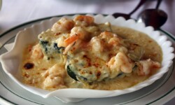 Langostinos Gratinados