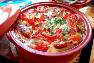 Cazuela de Tomates y Puerros