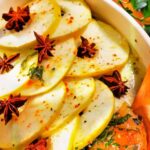Filete de pescado con manzana