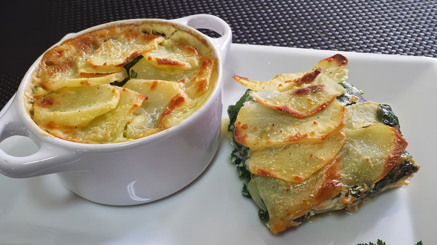 Gratinado de Acelgas y Papas