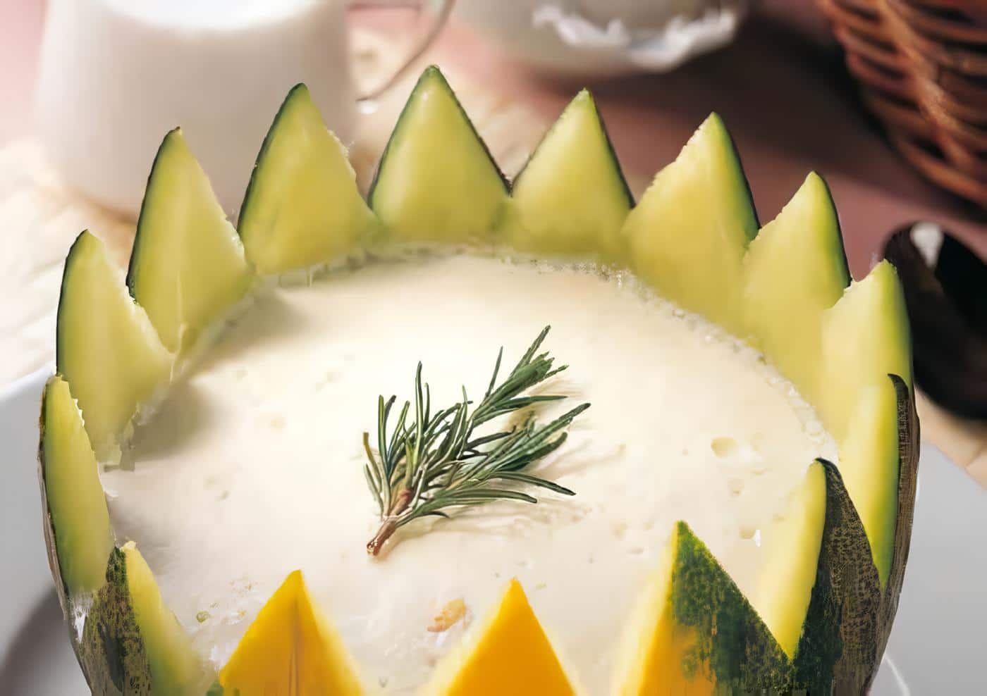 Melón con Yogurt