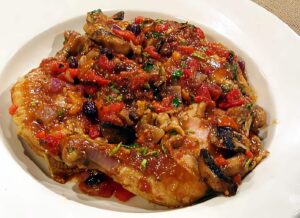 Pollo al Estilo Mediterraneo-recetas