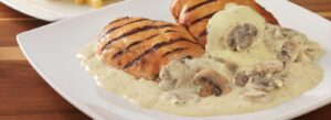 Pollo con Crema de Champinones-recetas