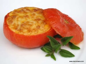 Tomates Rellenos de Maiz y Queso-recetas