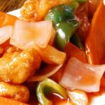 Pollo agridulce en microondas