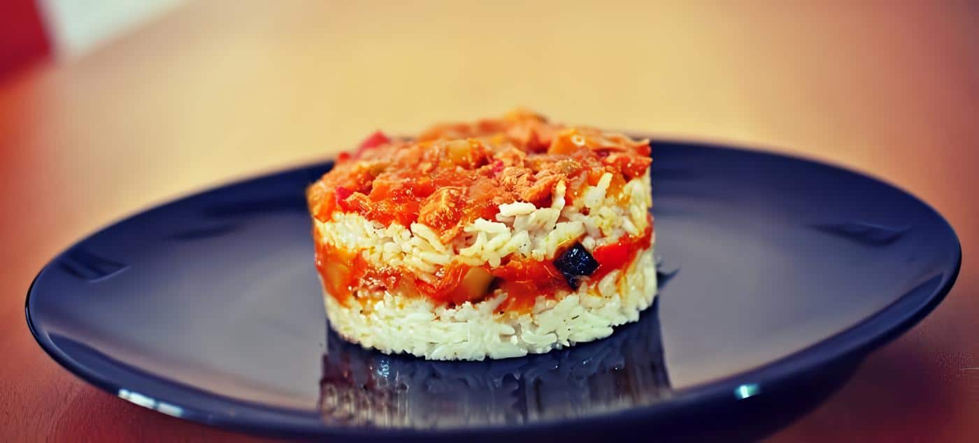 Arroz Gratinado en Capas