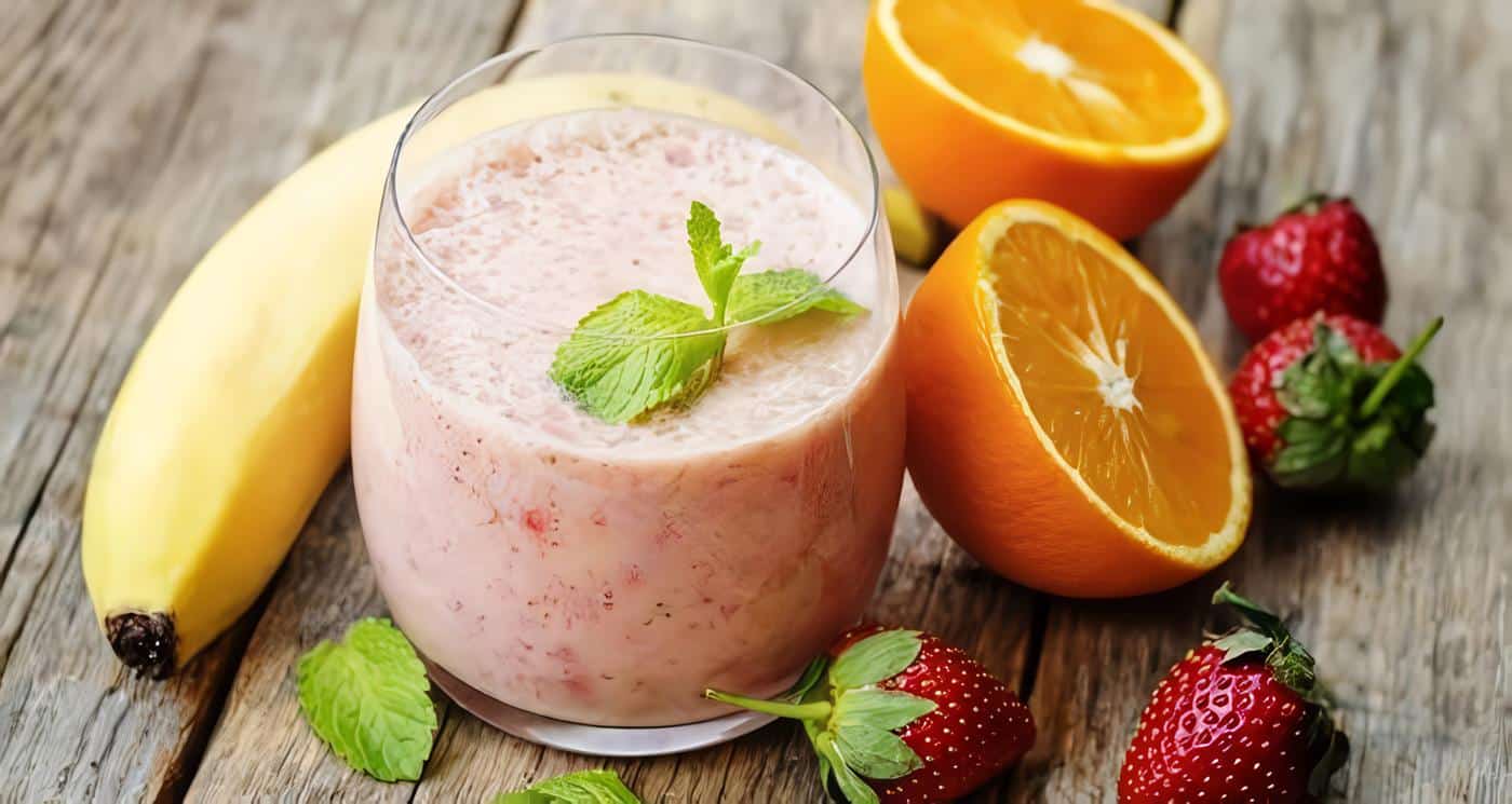 Smoothie de Fresa y Naranja