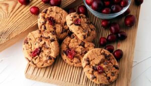 Galletas de arándanos y avena