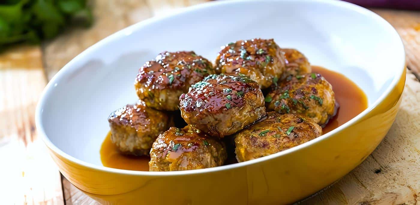 Albóndigas de Cerdo con Queso y Hogao