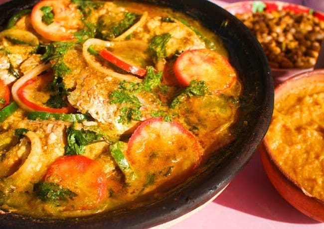 Moqueca de camarones