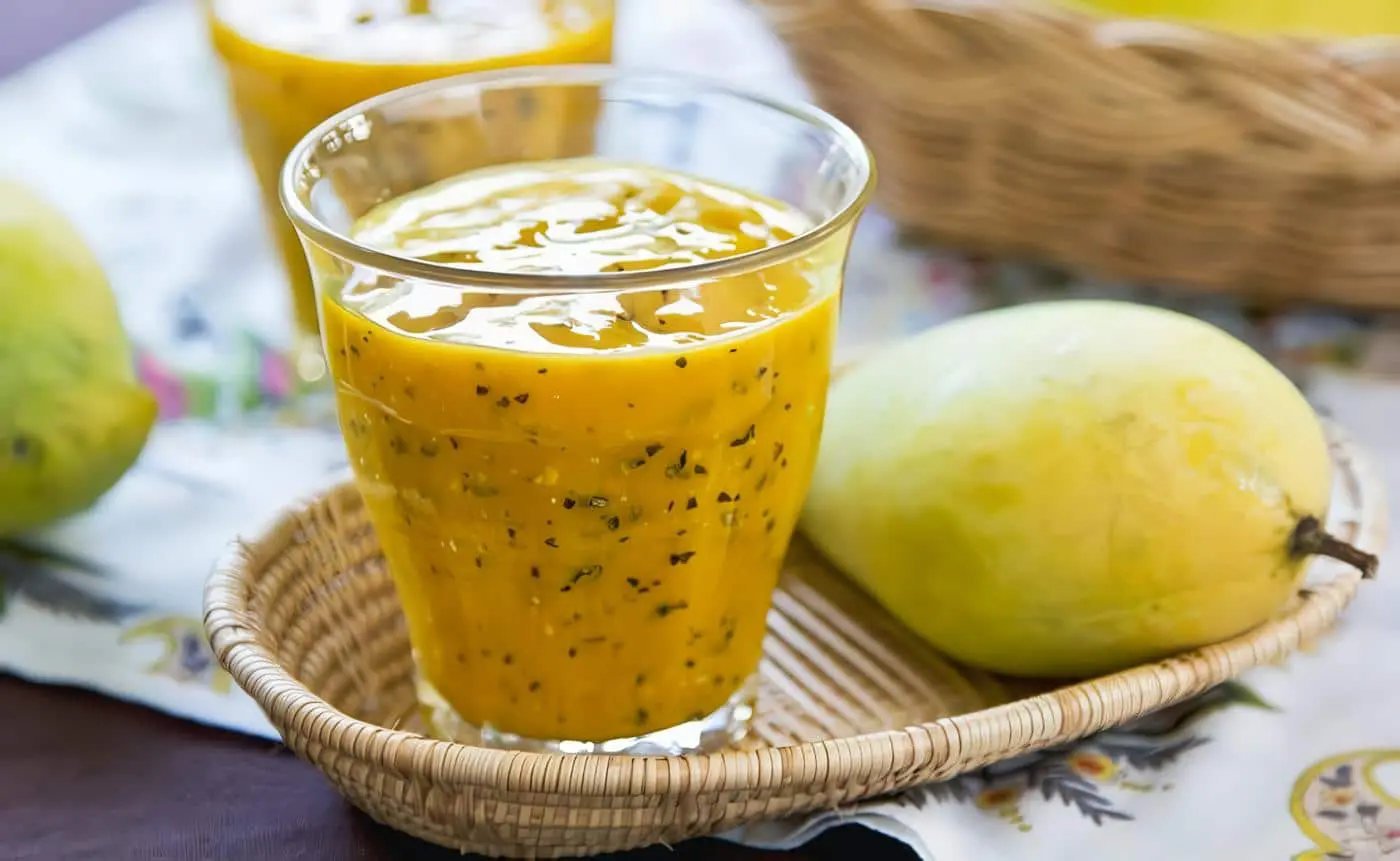 Batido de Maracuyá, Durazno y Semillas de Chía