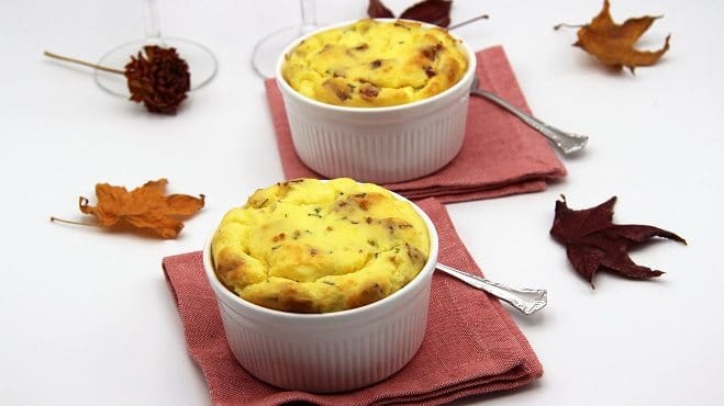 Soufflé de Huevos, Jamón y Queso