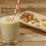 Batido de banano, vainilla y canela