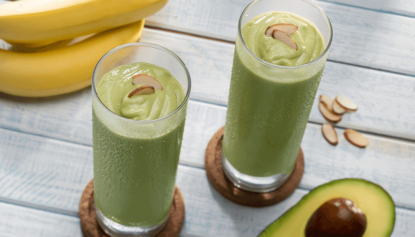 Batido de aguacate y banano