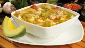 sopa de arroz