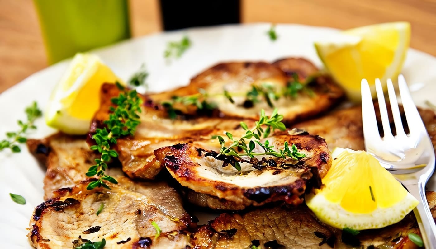 Chuletas de Cerdo en Crema de Limón