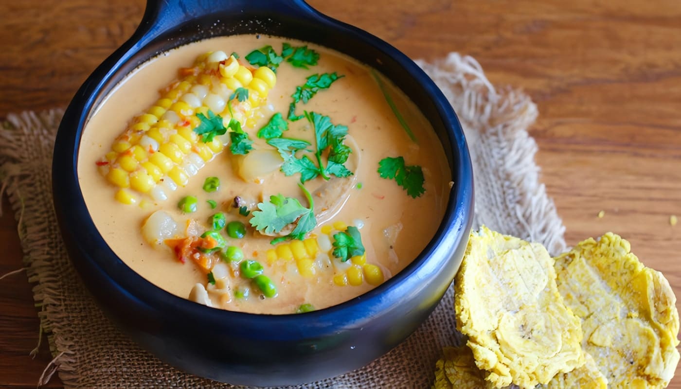 Cazuela de pollo con coco