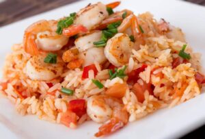 Arroz con camarones