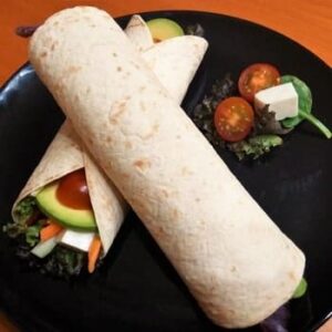 Fajitas vegetarianas con queso