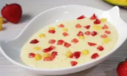 Crema Fría de Mango y Fresa