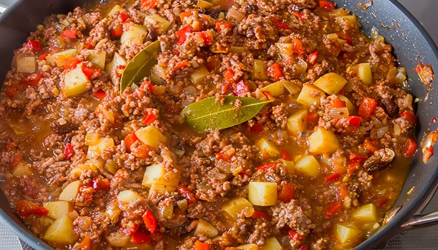 Receta de Picadillo de Carne a la Mexicana