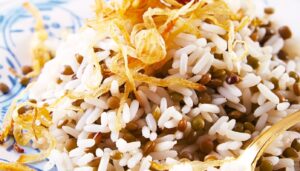 Receta de Arroz con lentejas