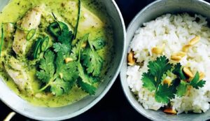 Arroz con Curry Verde