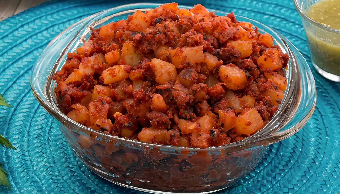 Papas con chorizo