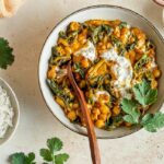 Curry de Garbanzos y Espinacas