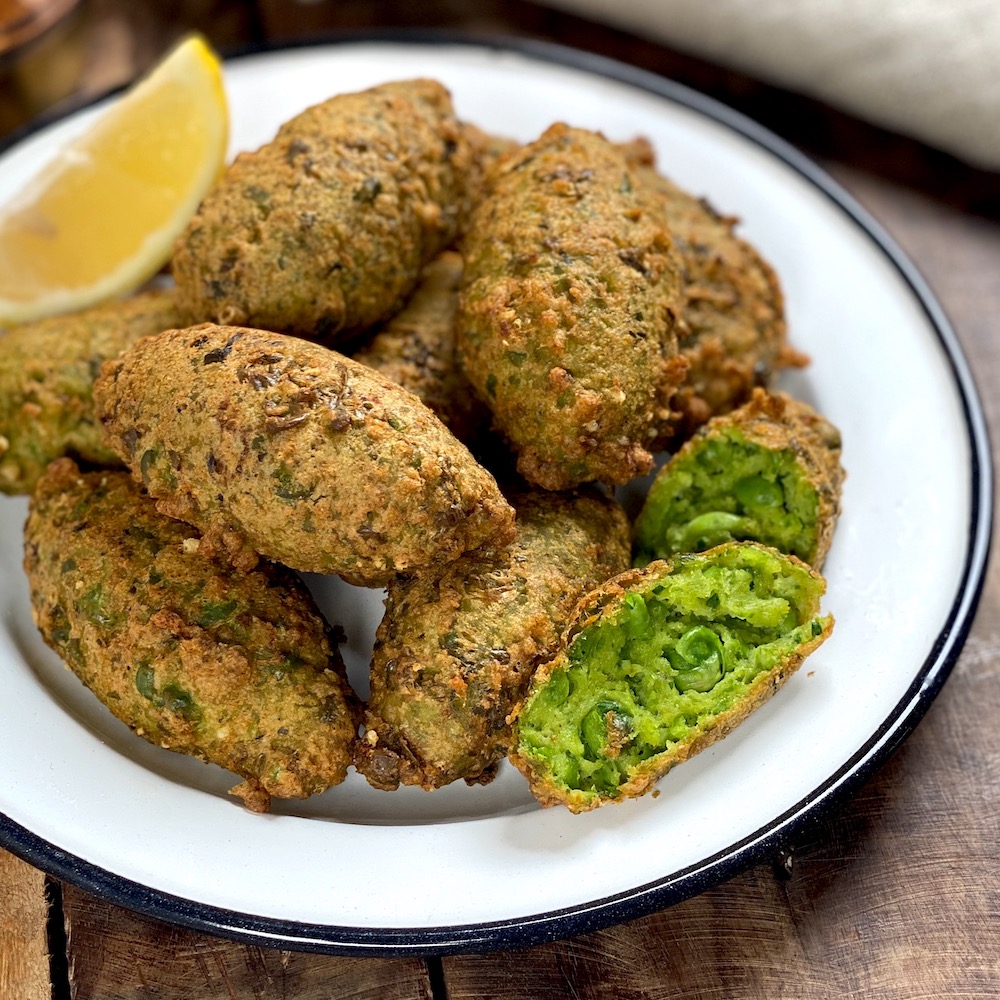 Croquetas de arvejas y zanahoria