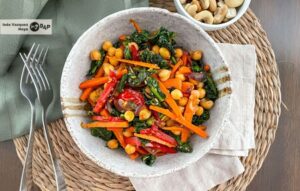 Guiso de garbanzos con verduras