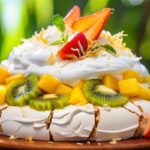 Pavlova de Frutas Tropicales