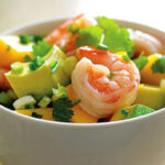 Ensalada de camarones y aguacate