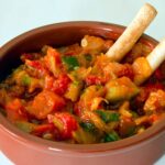 Cazuela de calabacín con carne y queso