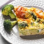 Frittata de brócoli y jamón