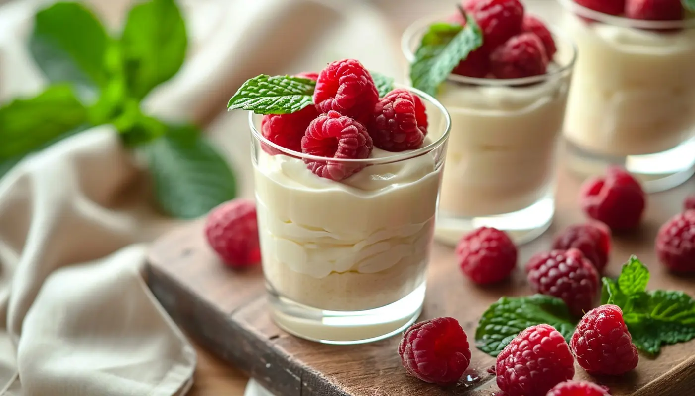 Panna Cotta de Vainilla y Frambuesa