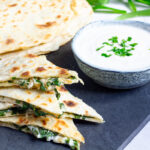 Plancha de espinacas y queso (Gözleme)