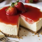 Cheesecake de Vainilla con Fresas