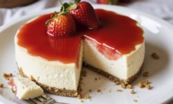 Cheesecake de Vainilla con Fresas