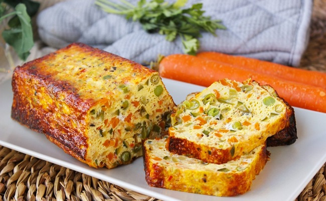 Pastel de verduras y huevo